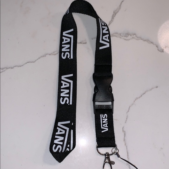 black vans lanyard